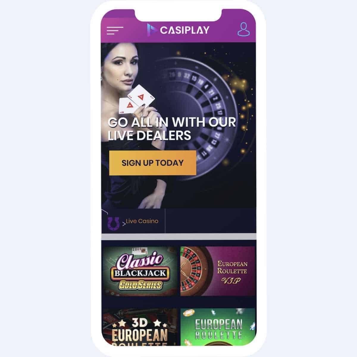 casiplay live casino mobile