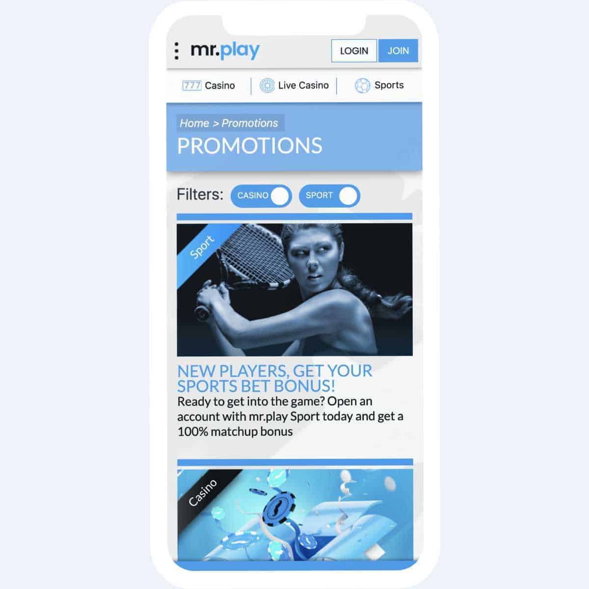 mr play promotions mobile